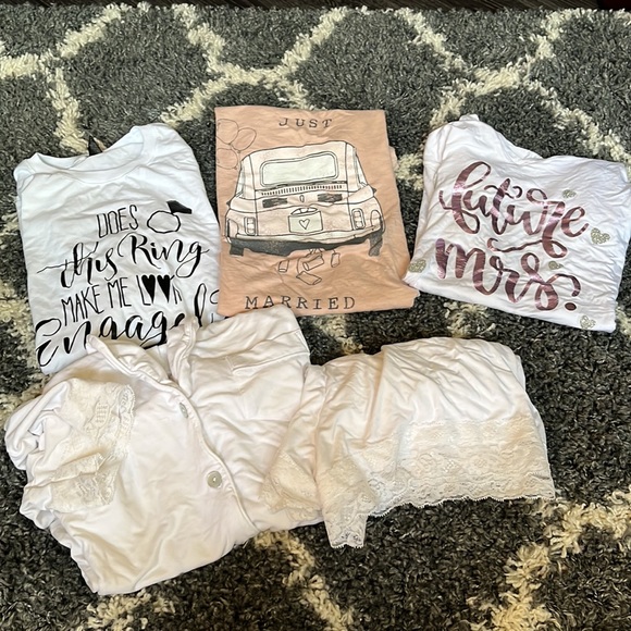 Bride Shirts and Pajama Set - Picture 1 of 7
